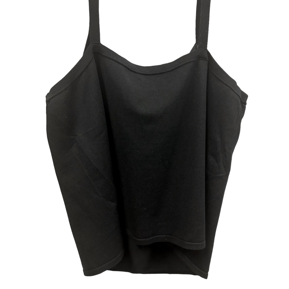 Cable & Gauge Silk Blend Knit V Neck Sleeveless Crop Tank Top Womens 2X